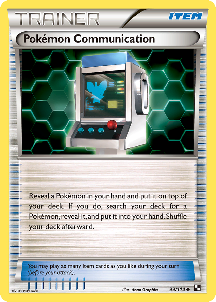 Pokémon Communication – Black & White 99/114 Pokémon card
