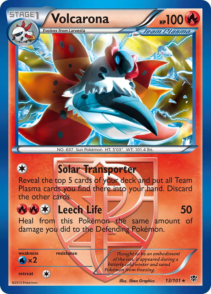 Volcarona – Plasma Blast 13/101 Pokémon card