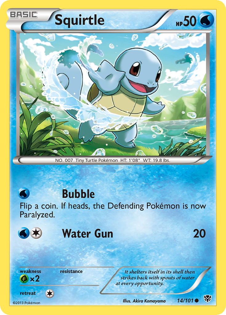 Squirtle – Plasma Blast 14/101 Pokémon card
