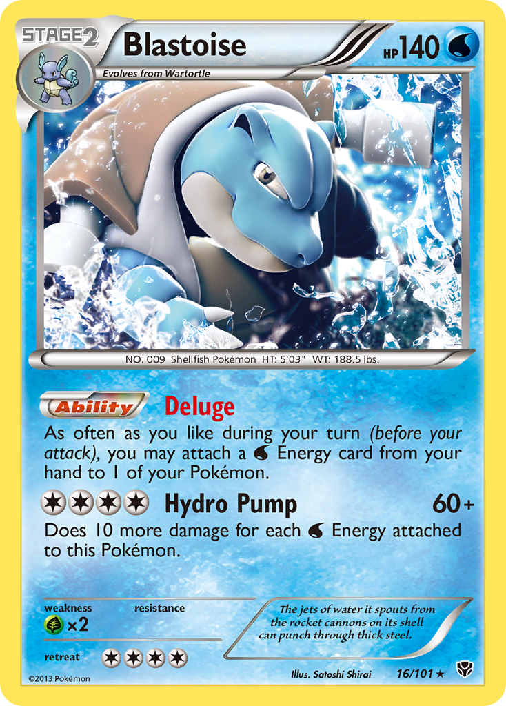 Blastoise – Plasma Blast 16/101 Pokémon card