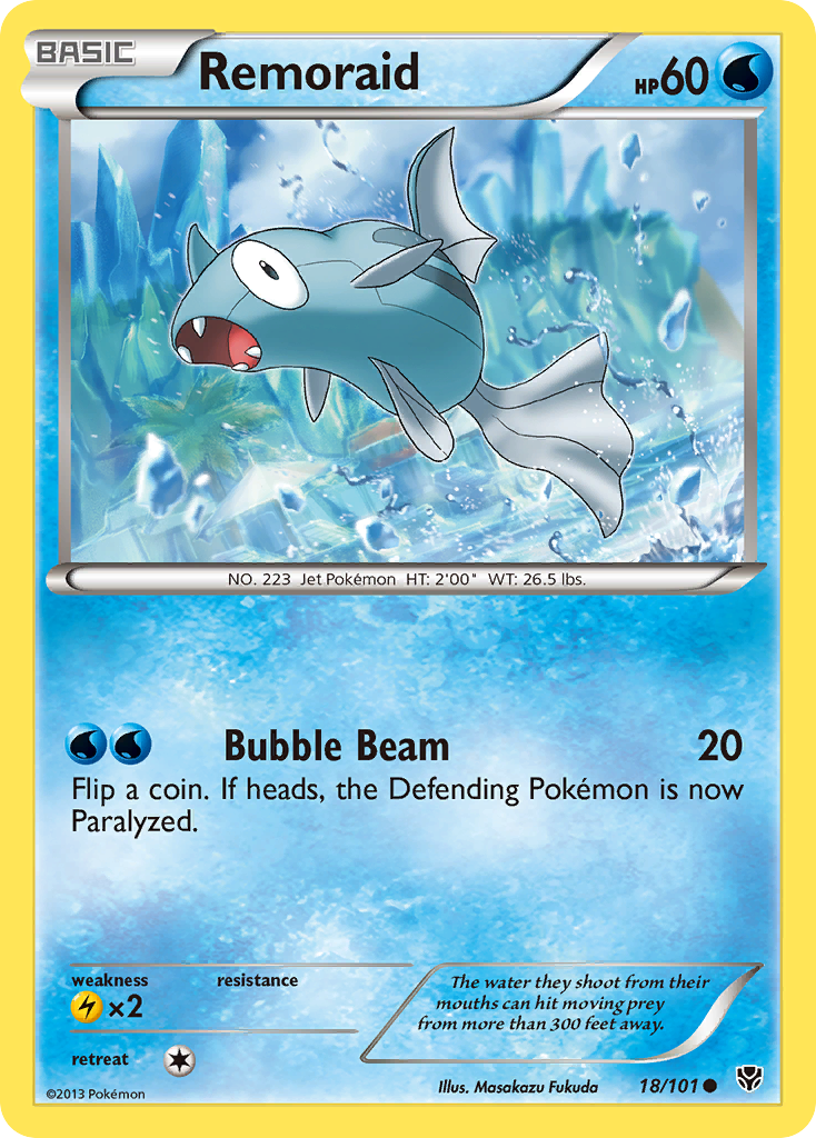 Remoraid – Plasma Blast 18/101 Pokémon card