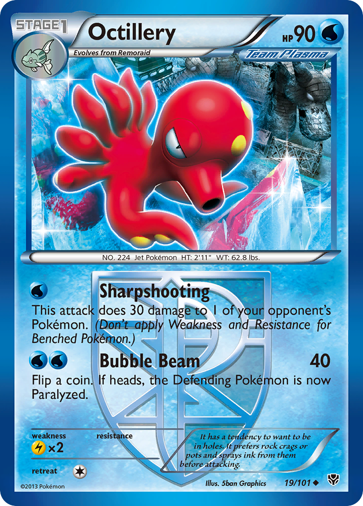 Octillery – Plasma Blast 19/101 Pokémon card
