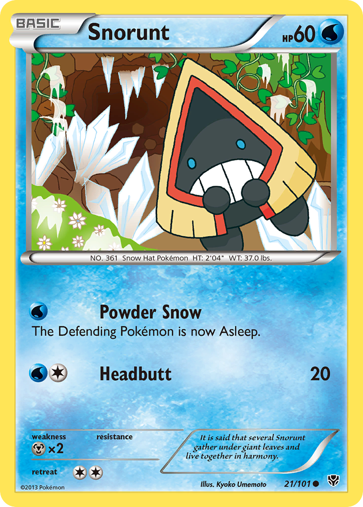 Snorunt – Plasma Blast 21/101 Pokémon card