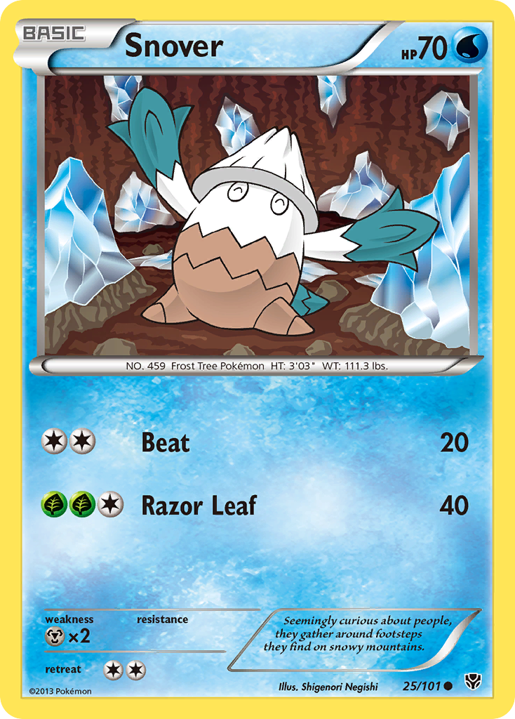Snover – Plasma Blast 25/101 Pokémon card