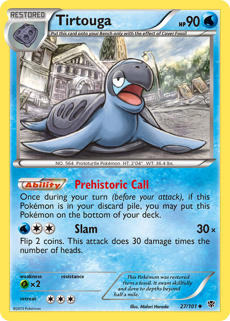 Tirtouga – Plasma Blast 27/101 Pokémon card