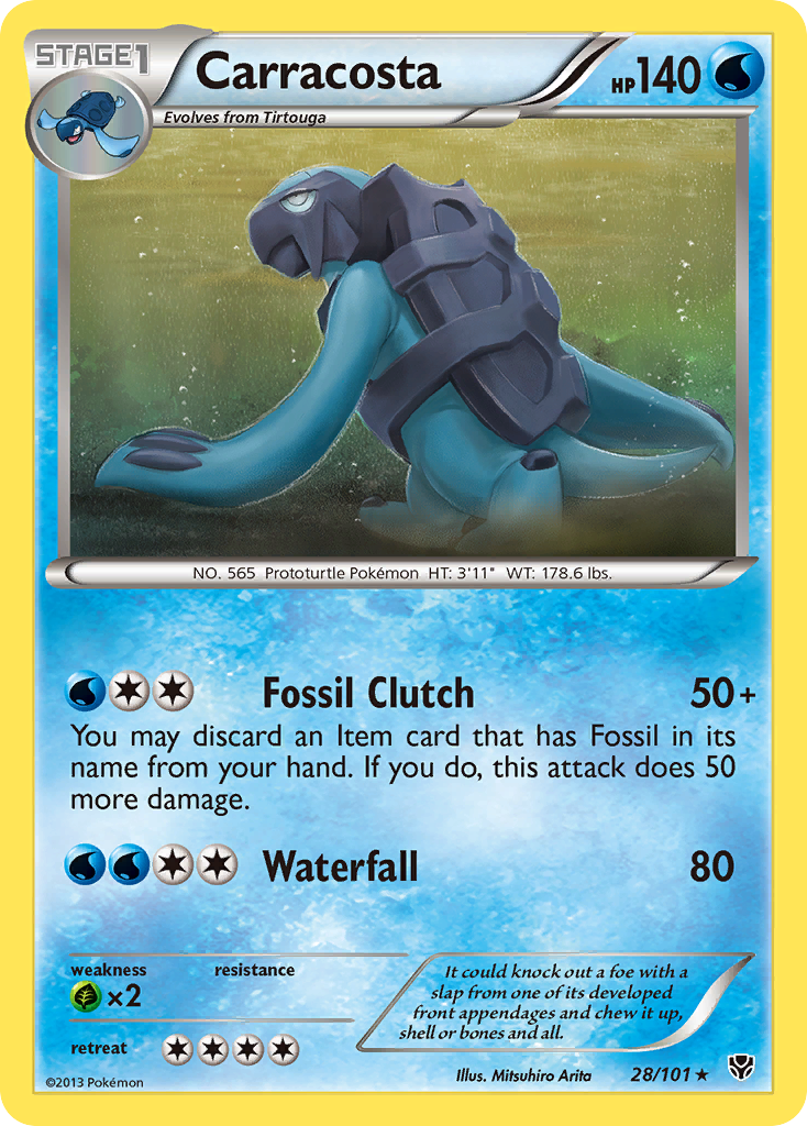 Carracosta – Plasma Blast 28/101 Pokémon card