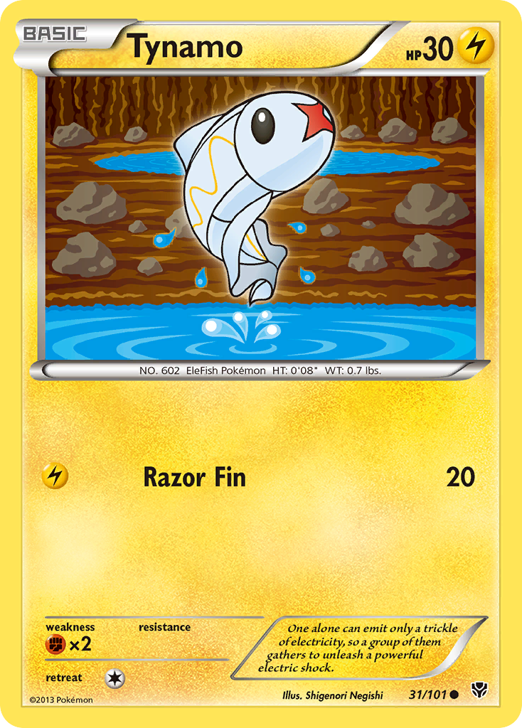Tynamo – Plasma Blast 31/101 Pokémon card