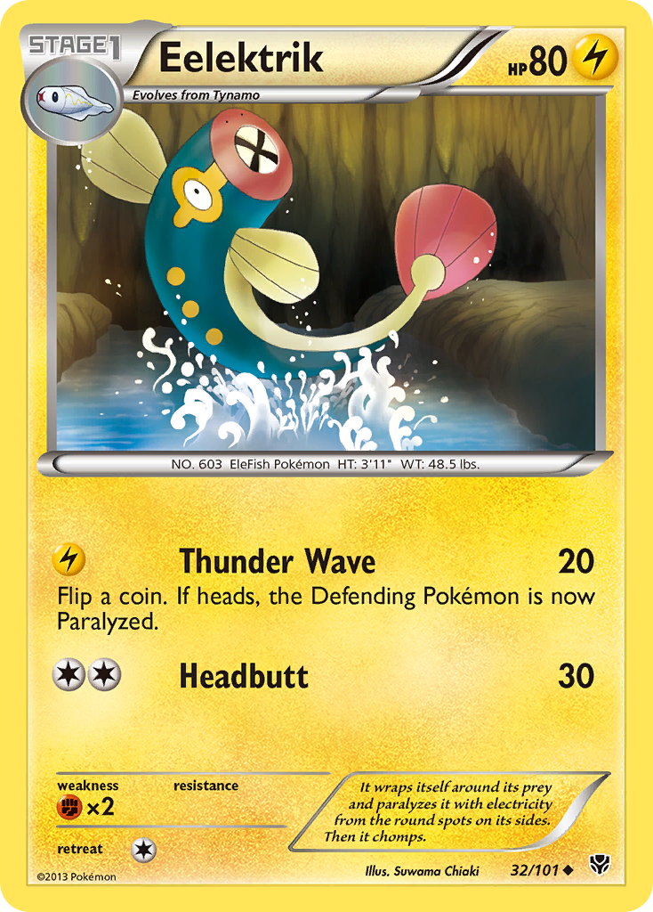 Eelektrik – Plasma Blast 32/101 Pokémon card