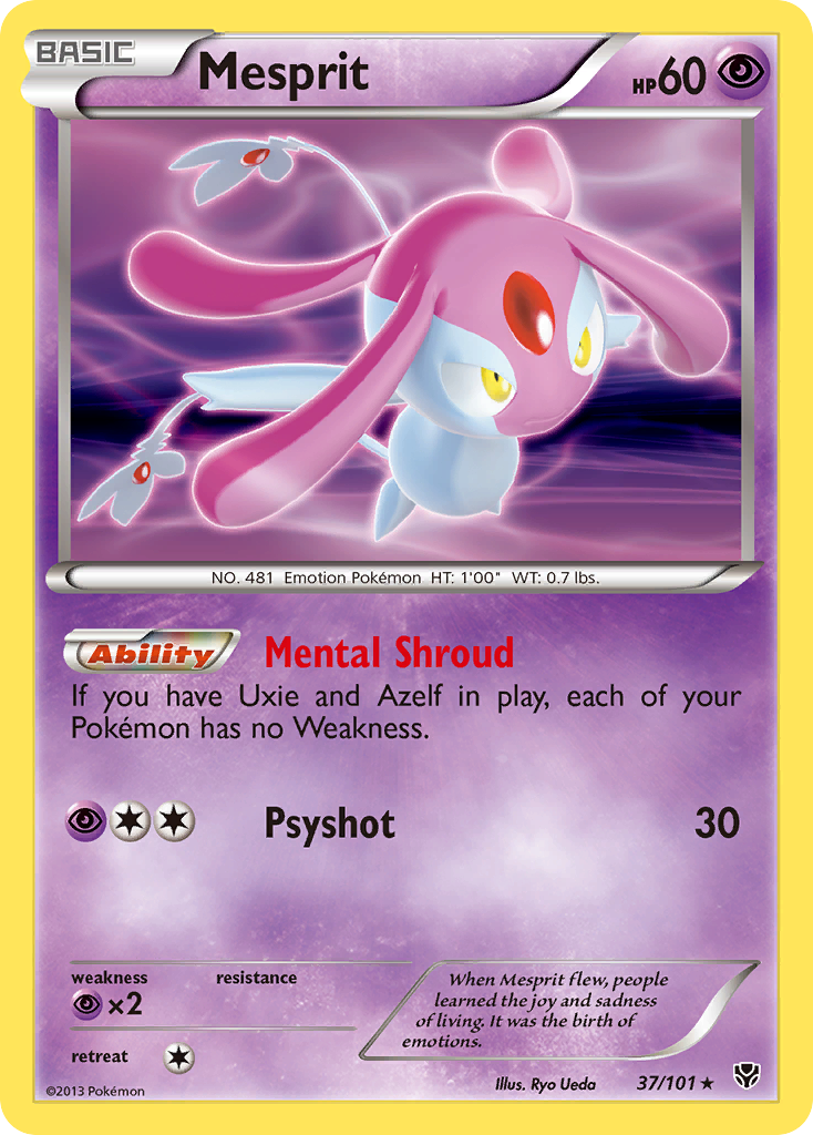 Mesprit – Plasma Blast 37/101 Pokémon card