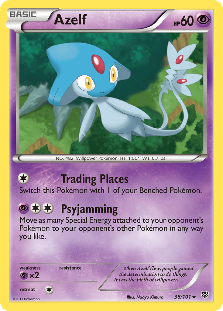 Azelf – Plasma Blast 38/101 Pokémon card