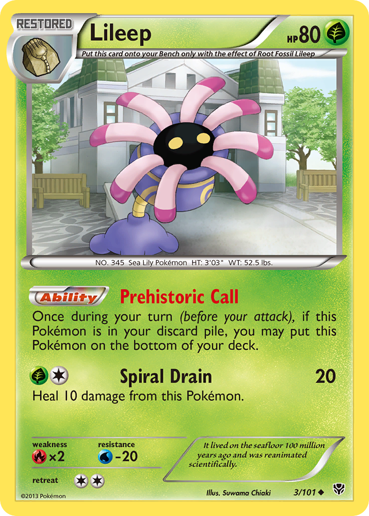 Lileep – Plasma Blast 3/101 Pokémon card
