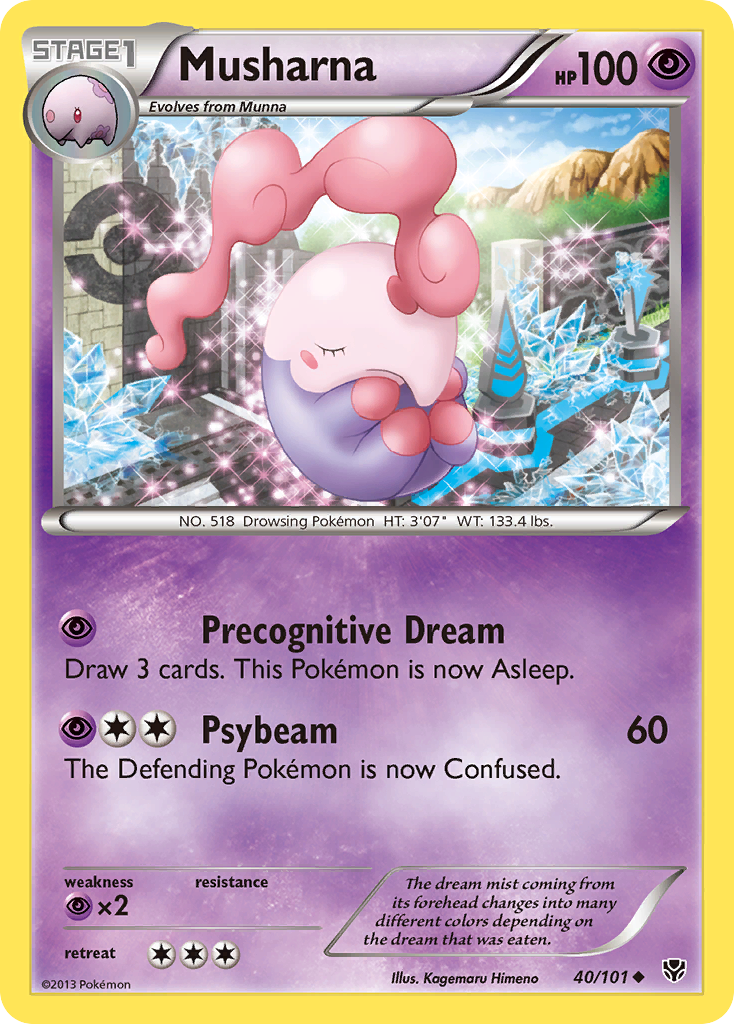 Musharna – Plasma Blast 40/101 Pokémon card