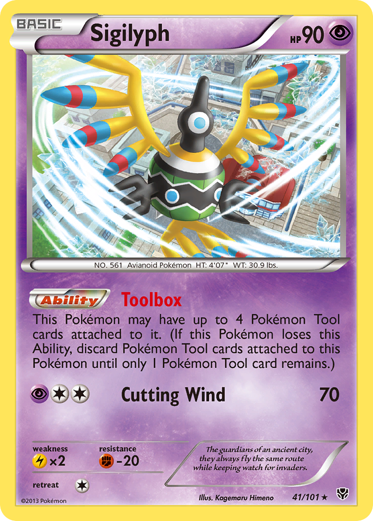 Sigilyph – Plasma Blast 41/101 Pokémon card
