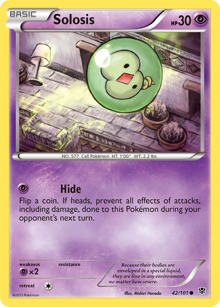 Solosis – Plasma Blast 42/101 Pokémon card