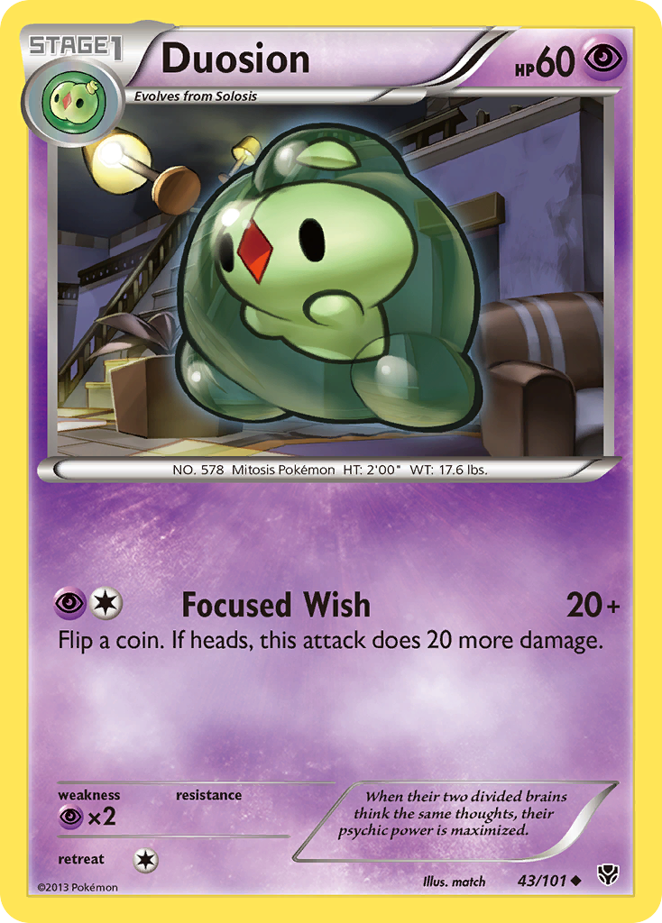 Duosion – Plasma Blast 43/101 Pokémon card