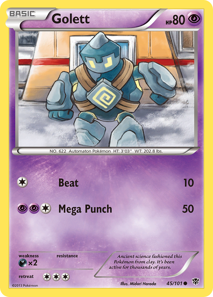 Golett – Plasma Blast 45/101 Pokémon card