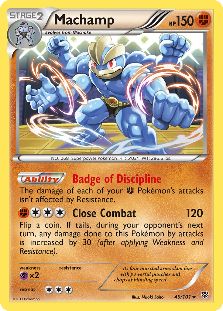 Machamp – Plasma Blast 49/101 Pokémon card