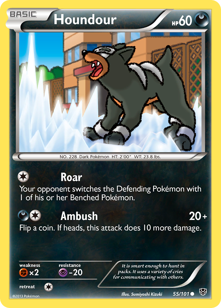Houndour – Plasma Blast 55/101 Pokémon card
