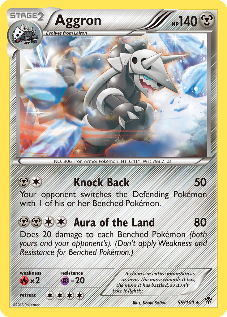 Aggron – Plasma Blast 59/101 Pokémon card