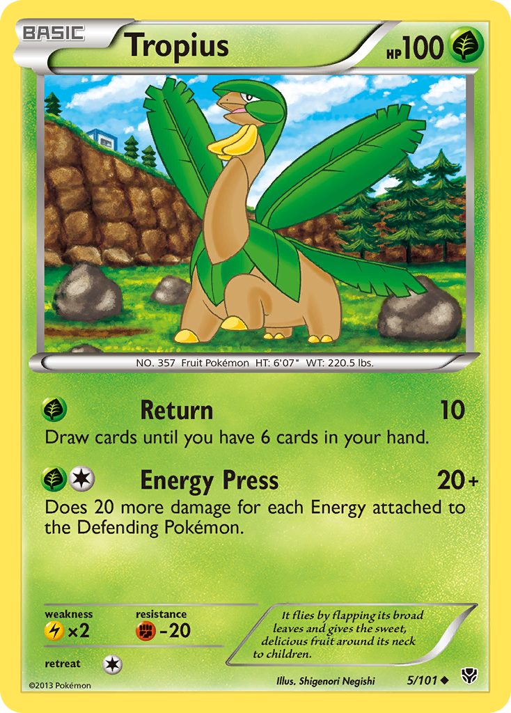Tropius – Plasma Blast 5/101 Pokémon card