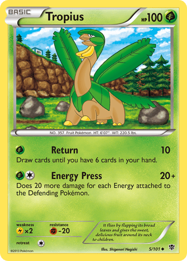 Tropius - Plasma Blast 5