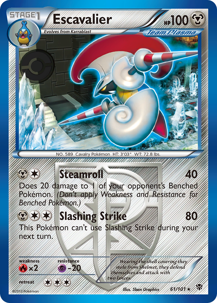 Escavalier – Plasma Blast 61/101 Pokémon card