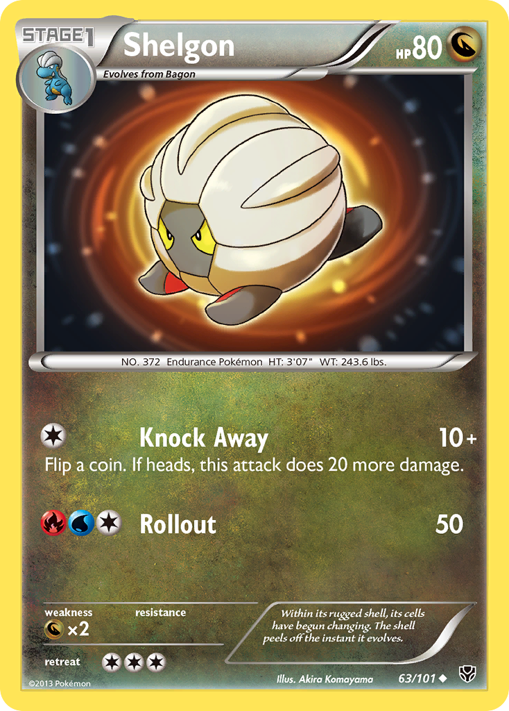 Shelgon – Plasma Blast 63/101 Pokémon card