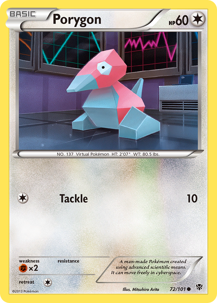 Porygon – Plasma Blast 72/101 Pokémon card