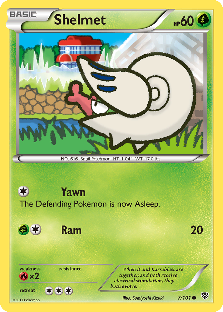 Shelmet – Plasma Blast 7/101 Pokémon card
