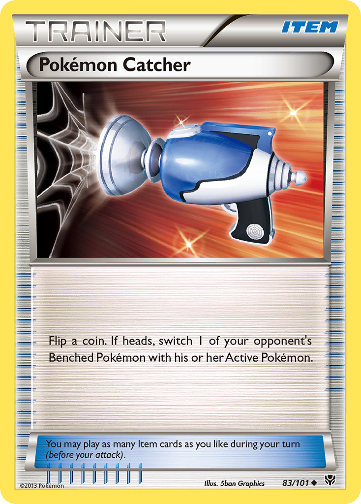 Pokémon Catcher – Plasma Blast 83/101 Pokémon card