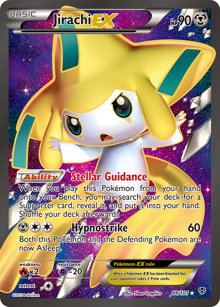 Jirachi-EX – Plasma Blast 98/101 Pokémon card