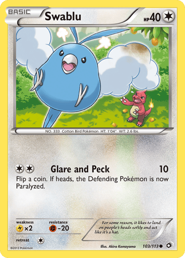Swablu - Legendary Treasures 103