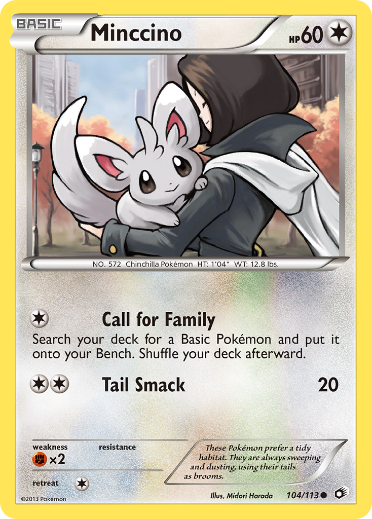Minccino – Legendary Treasures 104/113 Pokémon card