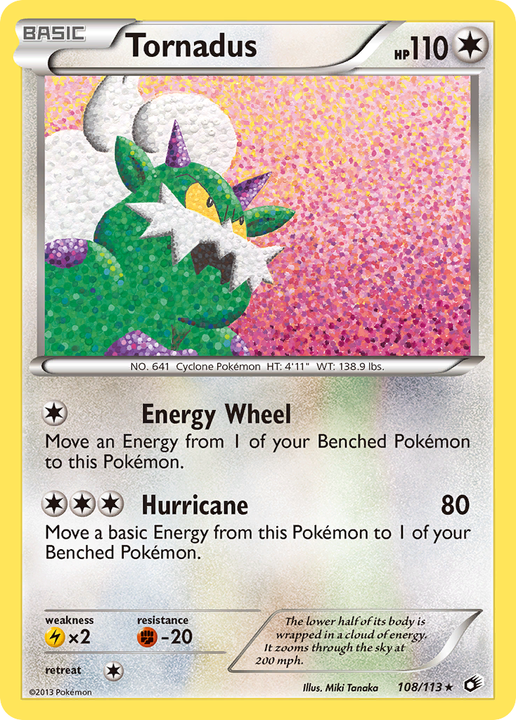 Tornadus – Legendary Treasures 108/113 Pokémon card