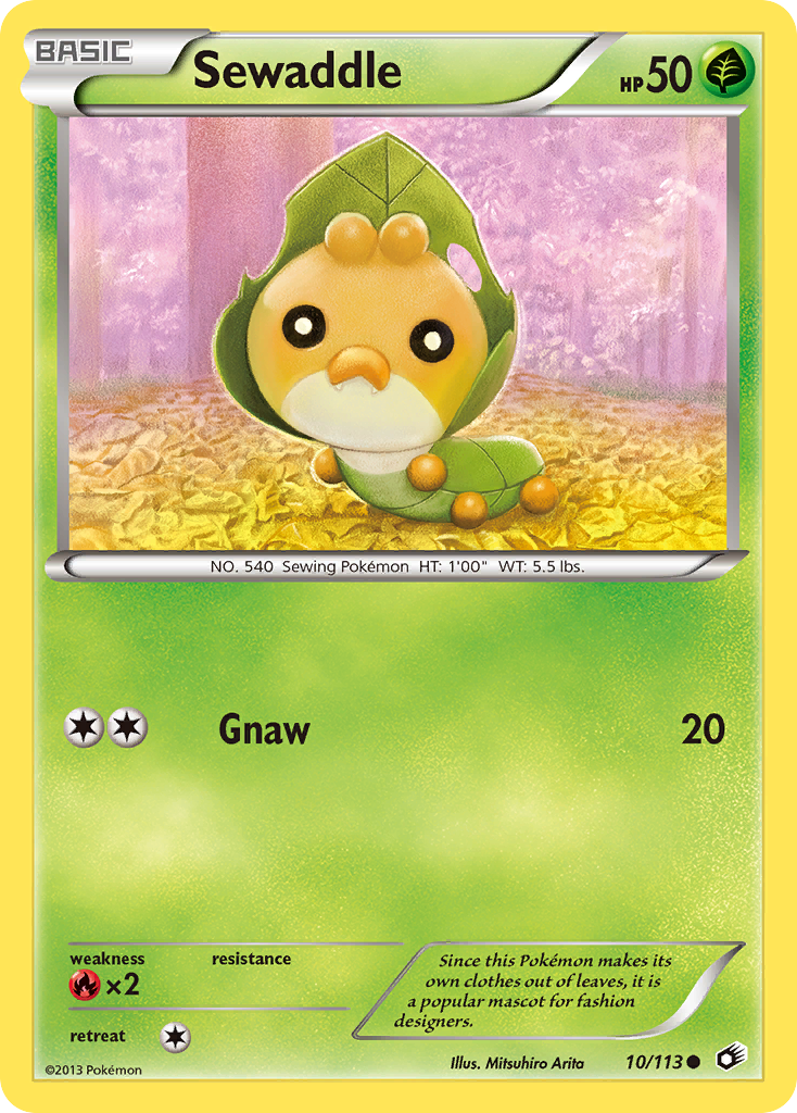Sewaddle – Legendary Treasures 10/113 Pokémon card