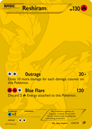 Reshiram - Legendary Treasures 114
