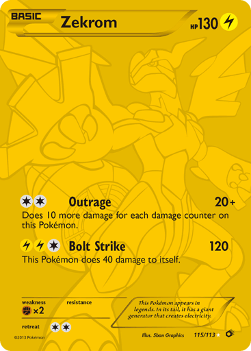 Zekrom - Legendary Treasures 115