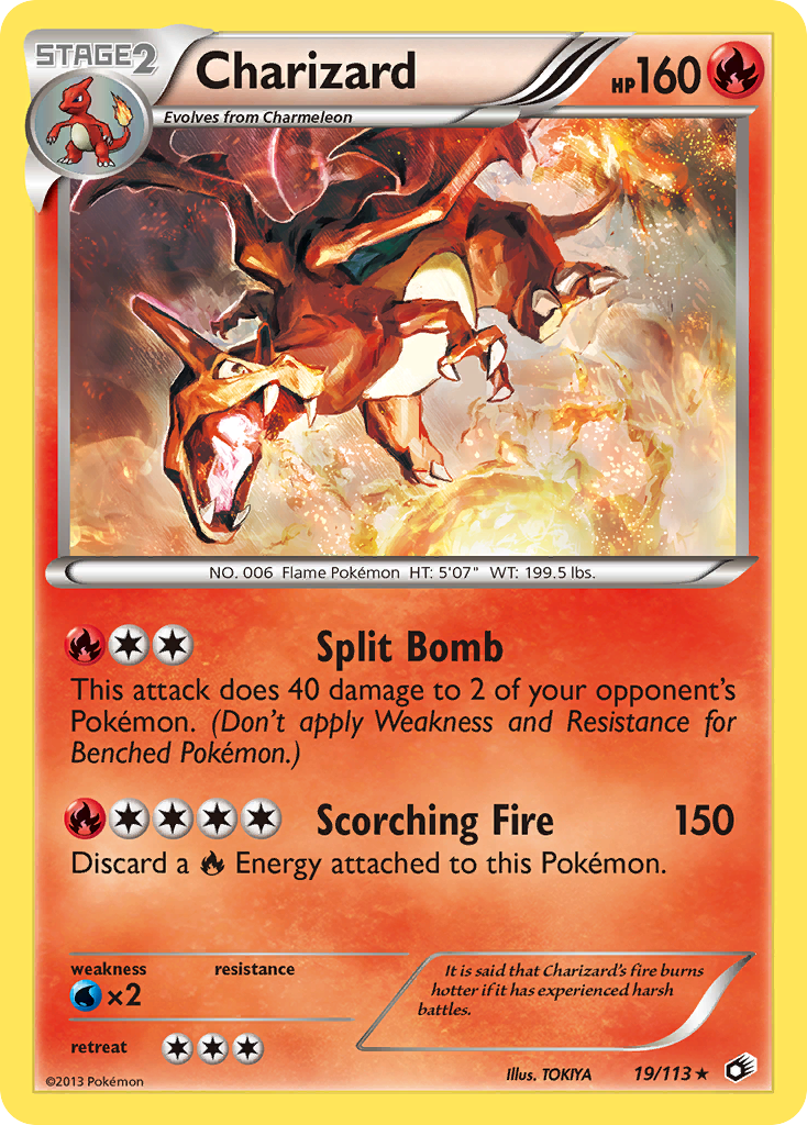 Charizard – Legendary Treasures 19/113 Pokémon card