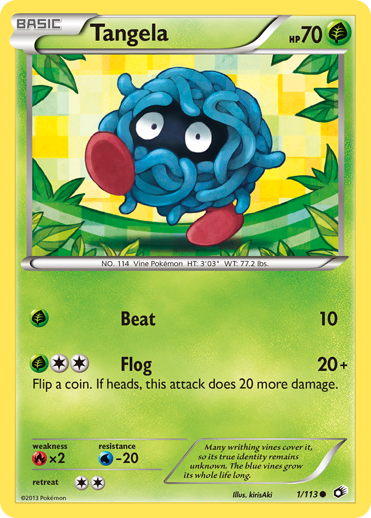 Tangela – Legendary Treasures 1/113 Pokémon card