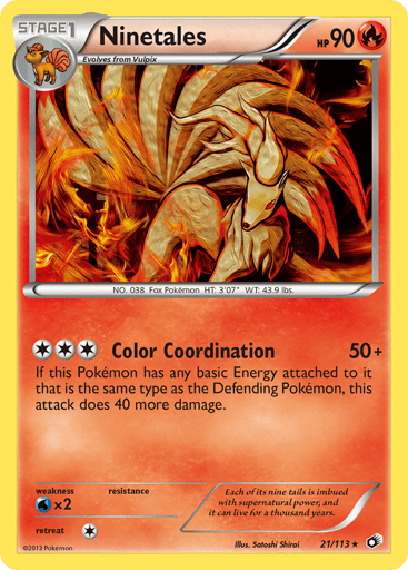 Ninetales - Legendary Treasures 21