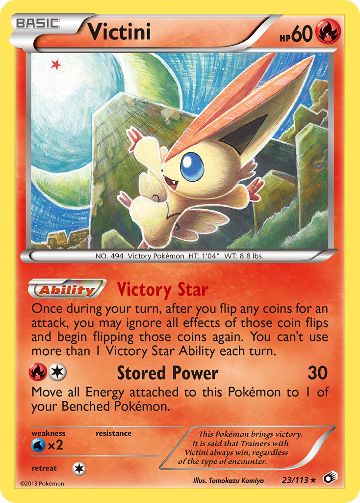Victini – Legendary Treasures 23/113 Pokémon card