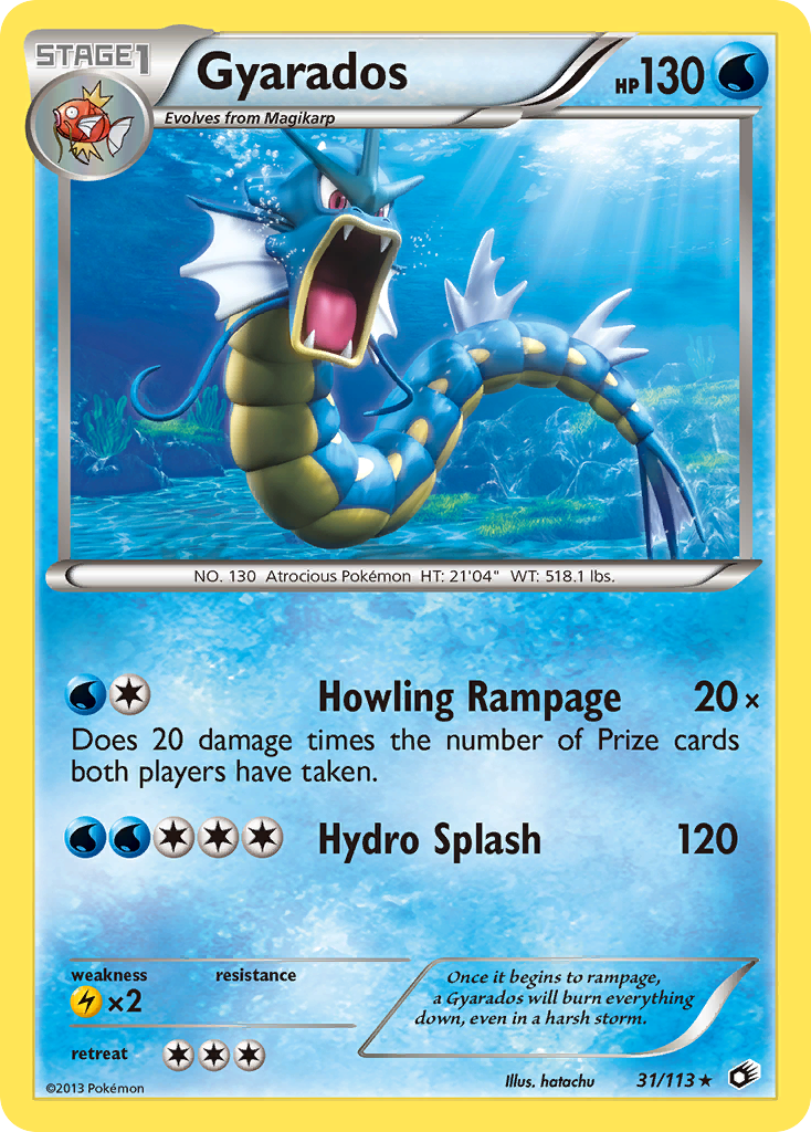 Gyarados – Legendary Treasures 31/113 Pokémon card