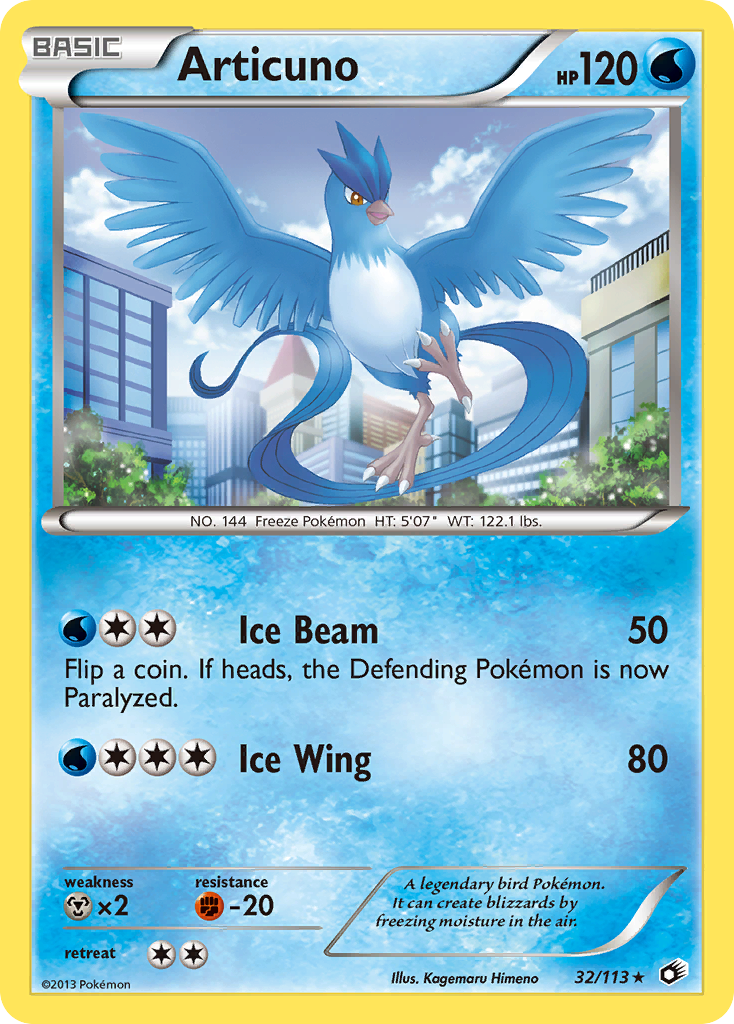Articuno – Legendary Treasures 32/113 Pokémon card