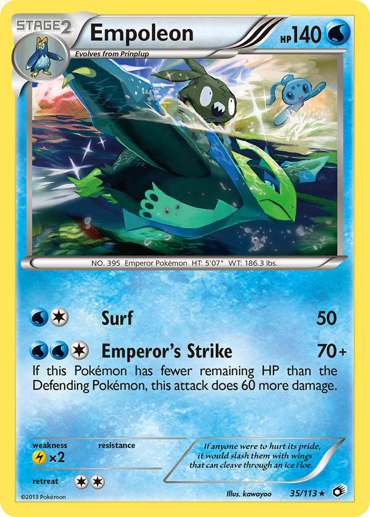 Empoleon – Legendary Treasures 35/113 Pokémon card
