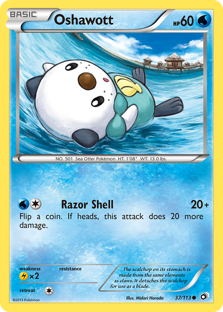 Oshawott – Legendary Treasures 37/113 Pokémon card