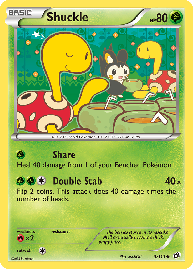Shuckle – Legendary Treasures 3/113 Pokémon card
