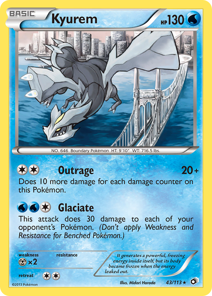 Kyurem – Legendary Treasures 43/113 Pokémon card