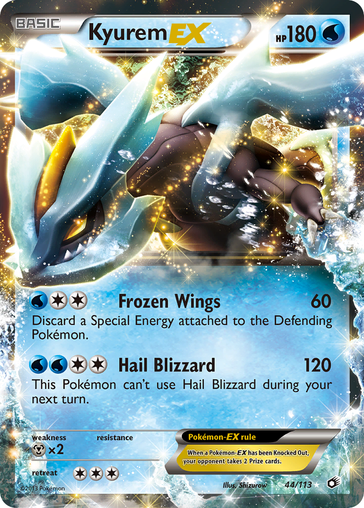 Kyurem-EX – Legendary Treasures 44/113 Pokémon card