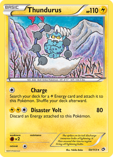 Thundurus - Legendary Treasures 50
