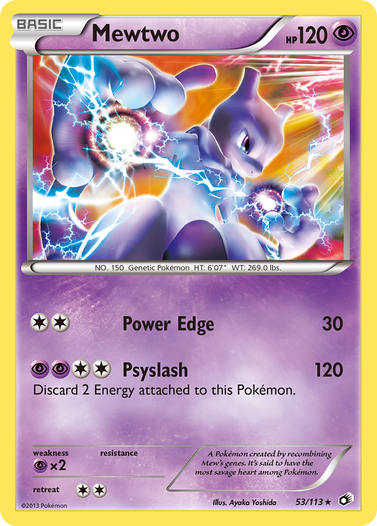 Mewtwo – Legendary Treasures 53/113 Pokémon card